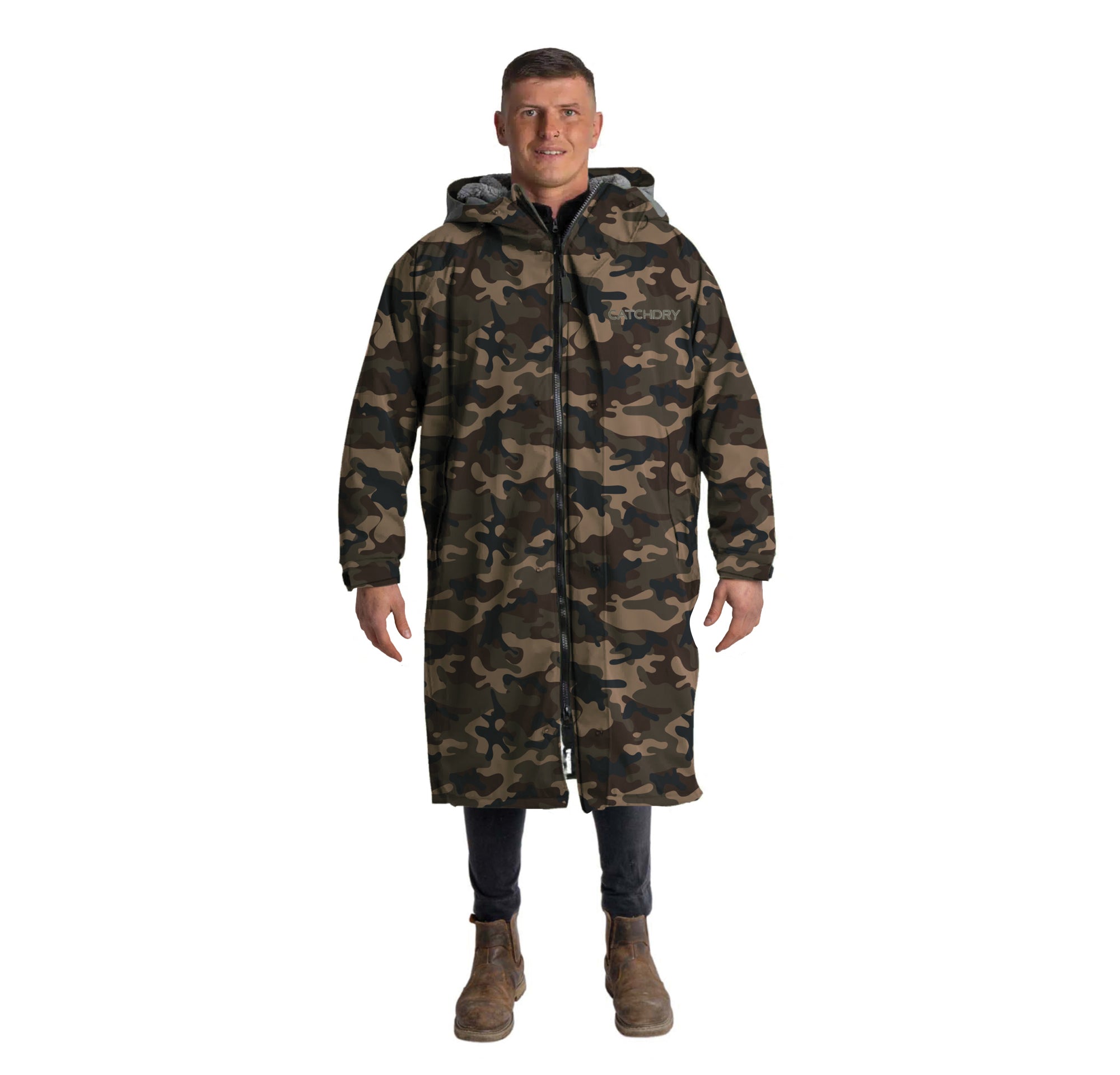 Catchdry Pro Coat - Fleece Lined Waterproof Fishing Coat