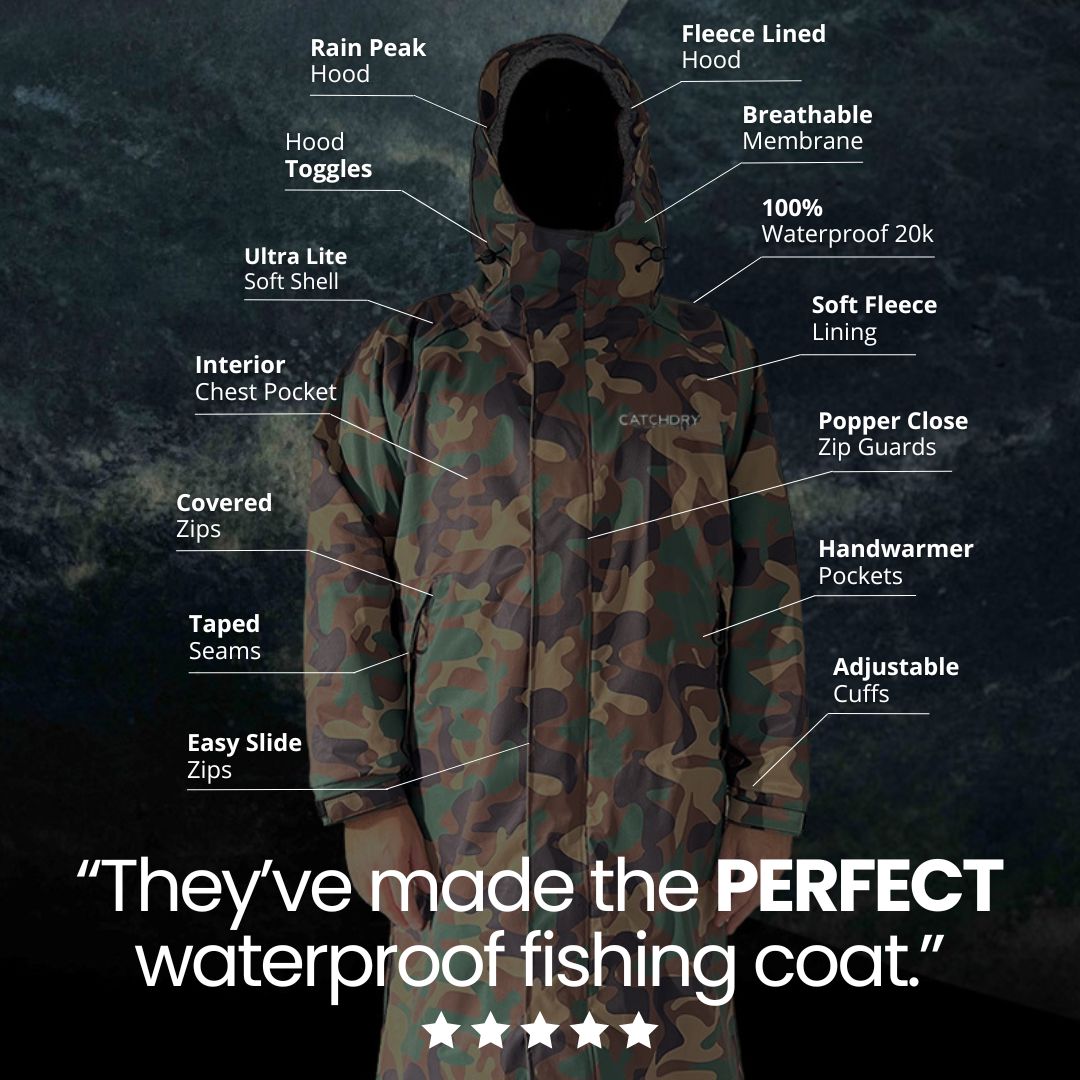 Catchdry 100% Waterproof Fishing Coat