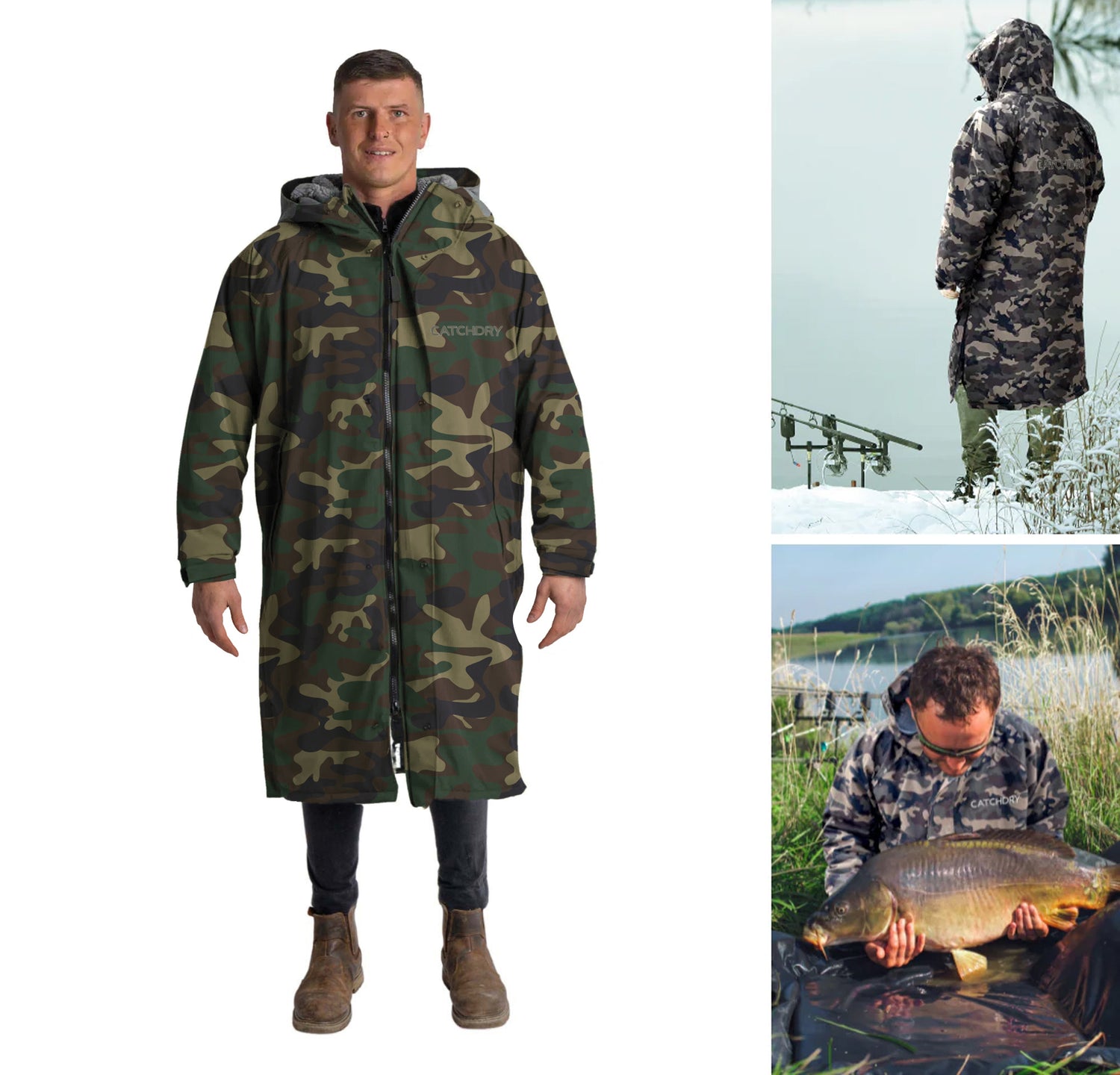 Catchdry Pro Coat - Fleece Lined Waterproof Fishing Coat